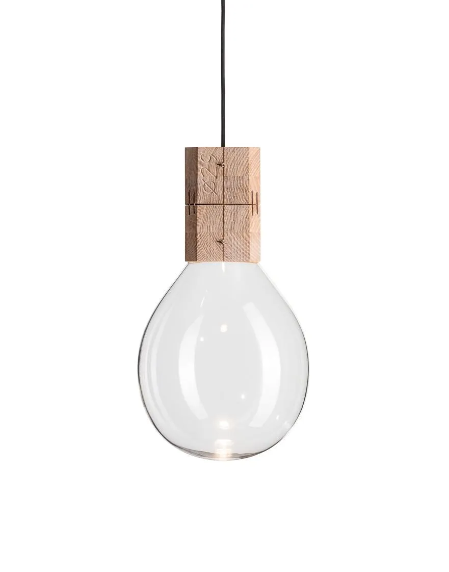Moulds Medium Pendant Light - Clear Glass
