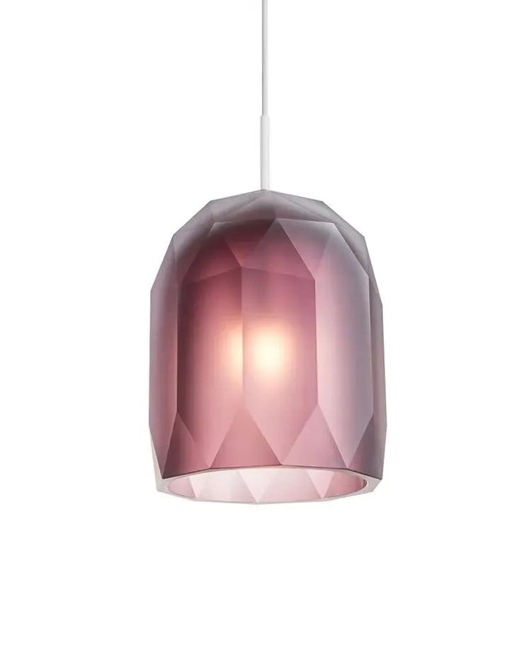 Polygon Pendant Light - Amber, Glass
