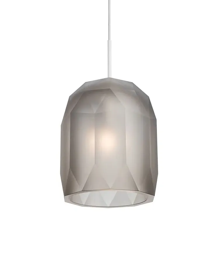 Polygon Pendant Light - Pink, Glass