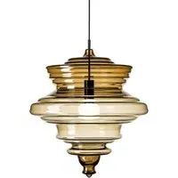 Small Pendant Light - Smoked Glass