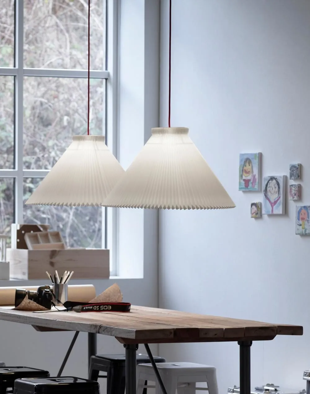 25cm Pendant Lampshade with Cable - Plastic