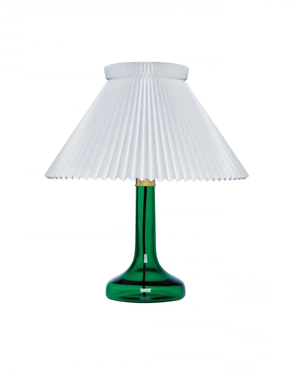 343 Table Lamp with Glass Shade - Bottle Green
