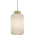 Cylinder Medium Pendant Light 182 - White, Light Oak
