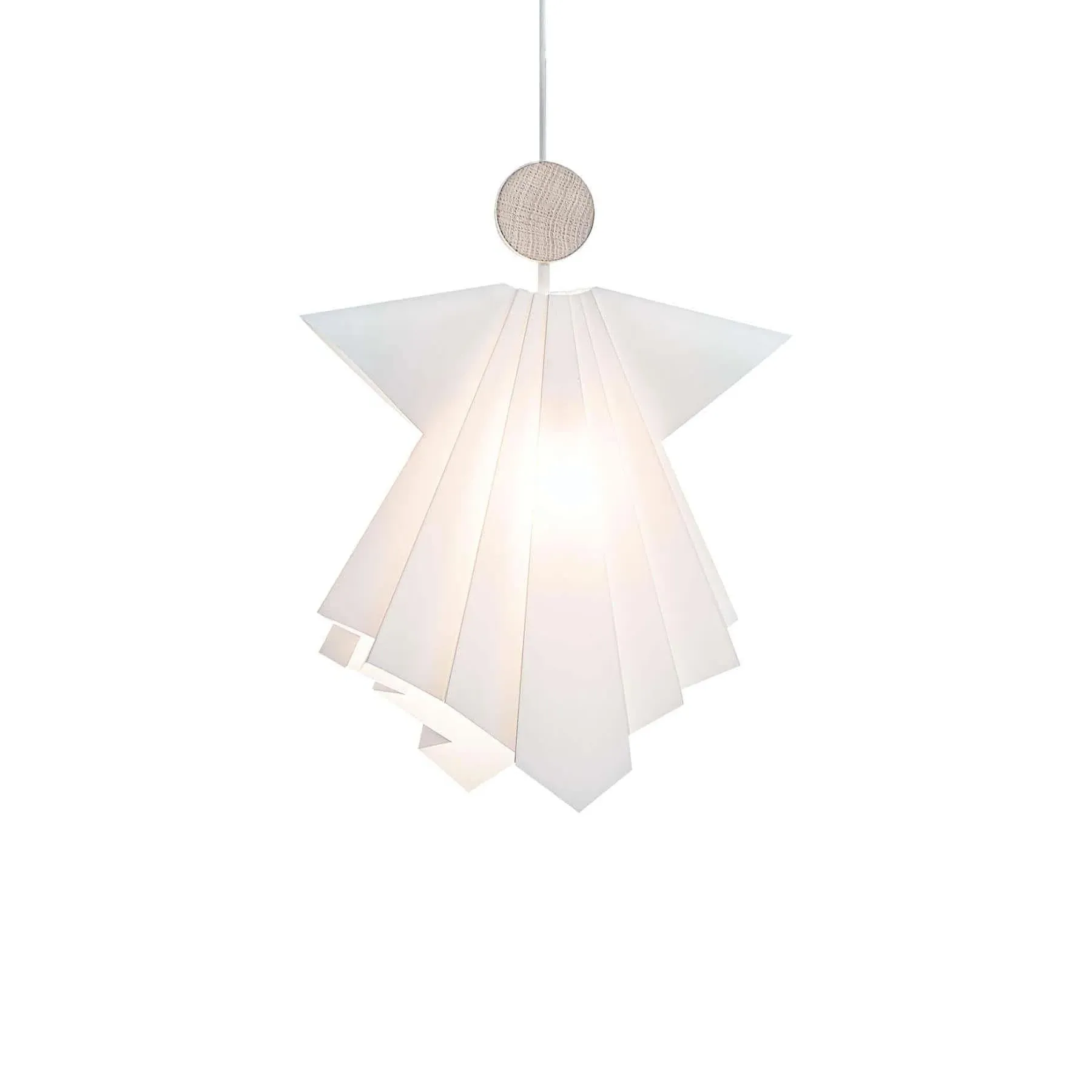 Extra Large Pendant Light - White, Oak