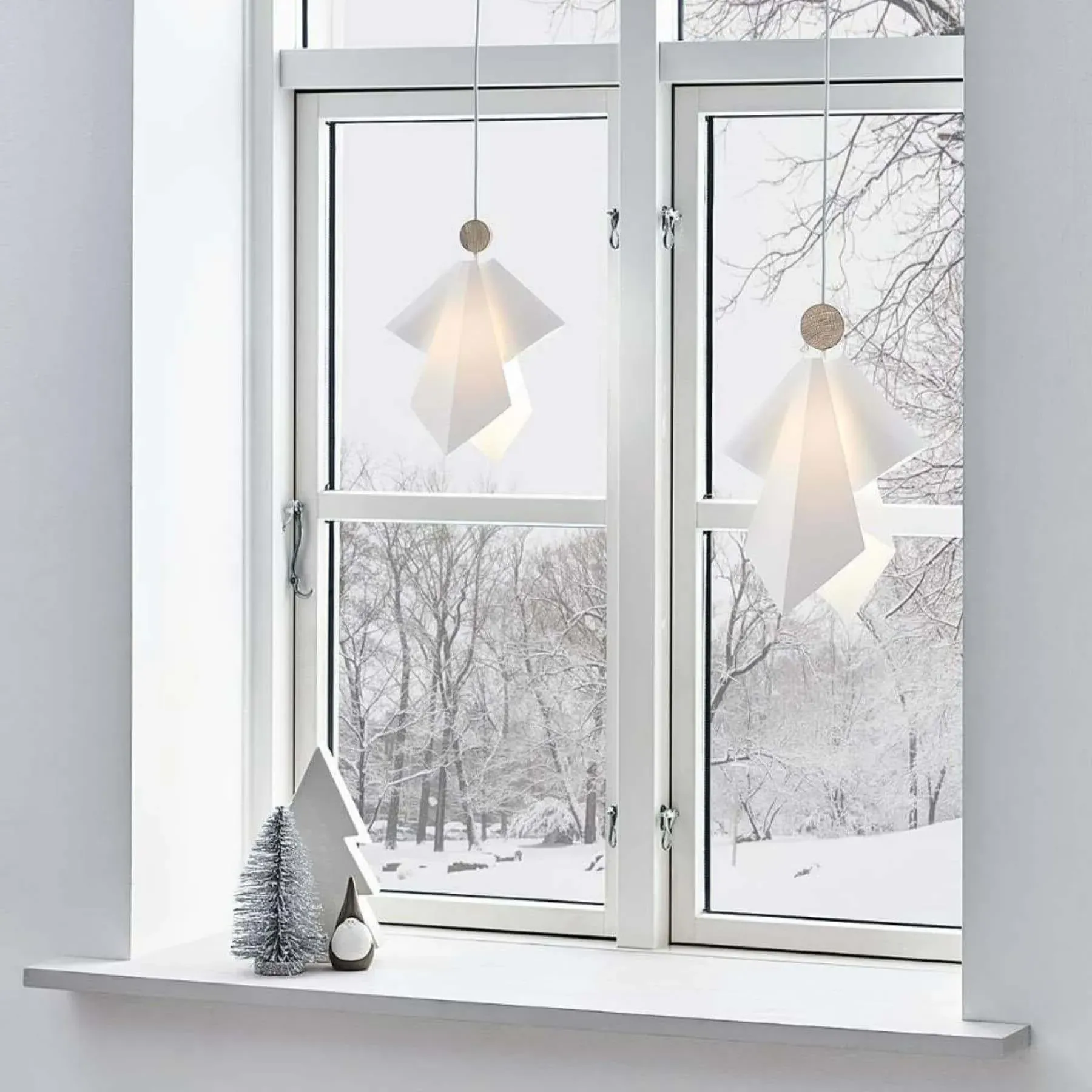 Extra Large Pendant Light - White, Oak