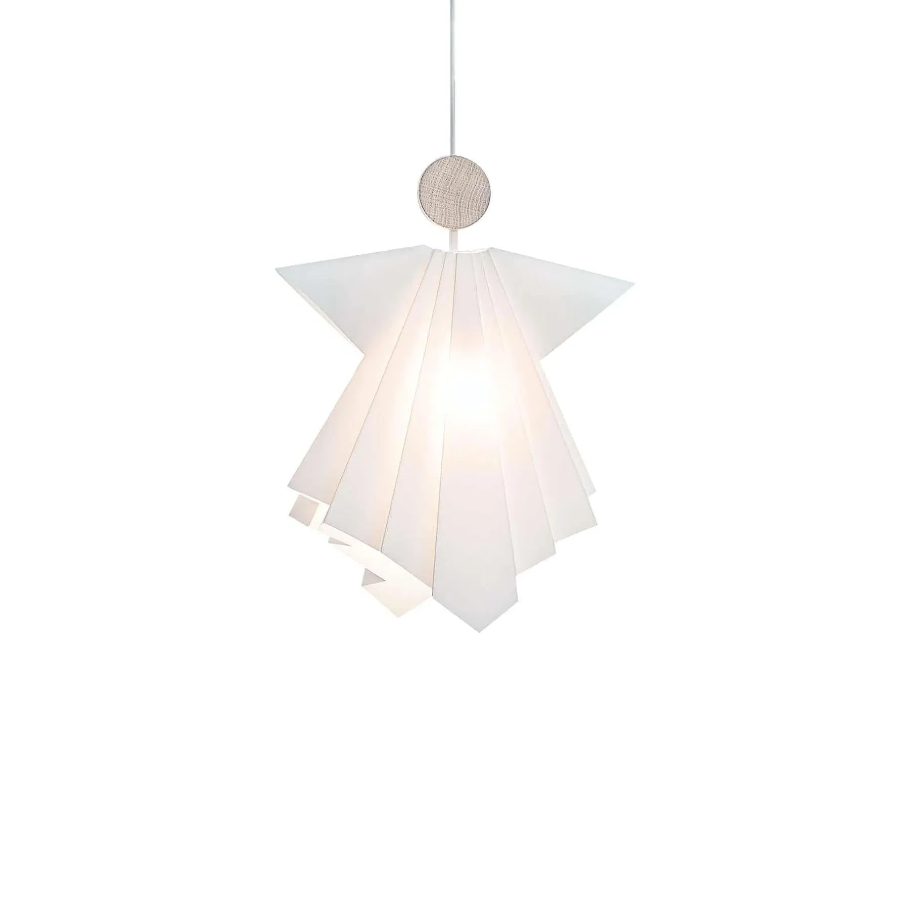 Extra Large Pendant Light - White, Oak