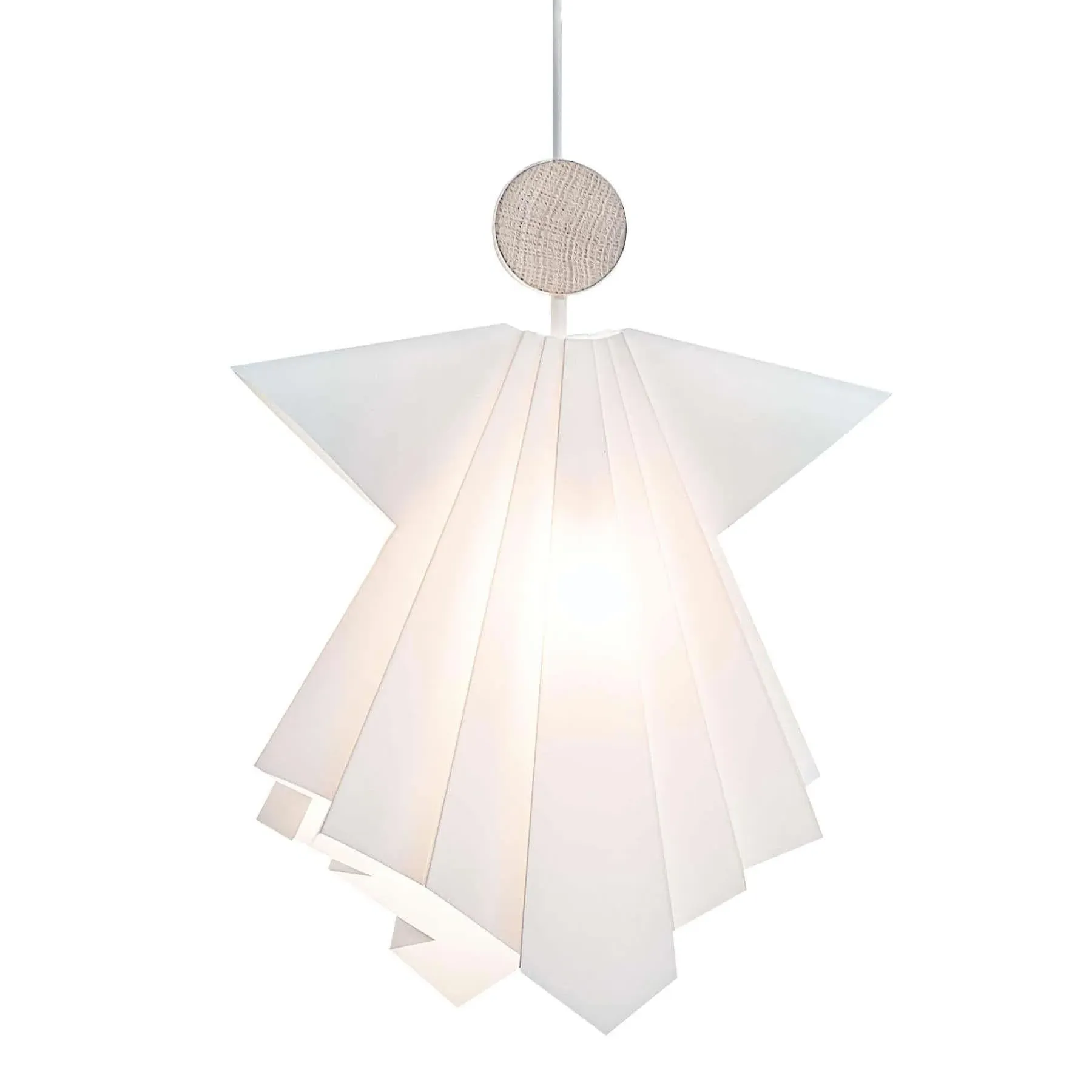 Extra Large Pendant Light - White, Oak