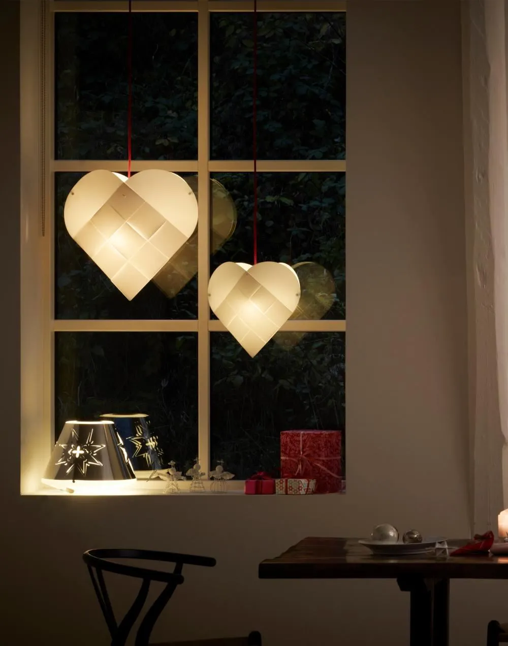 Extra Small Heart Pendant Light - Plastic