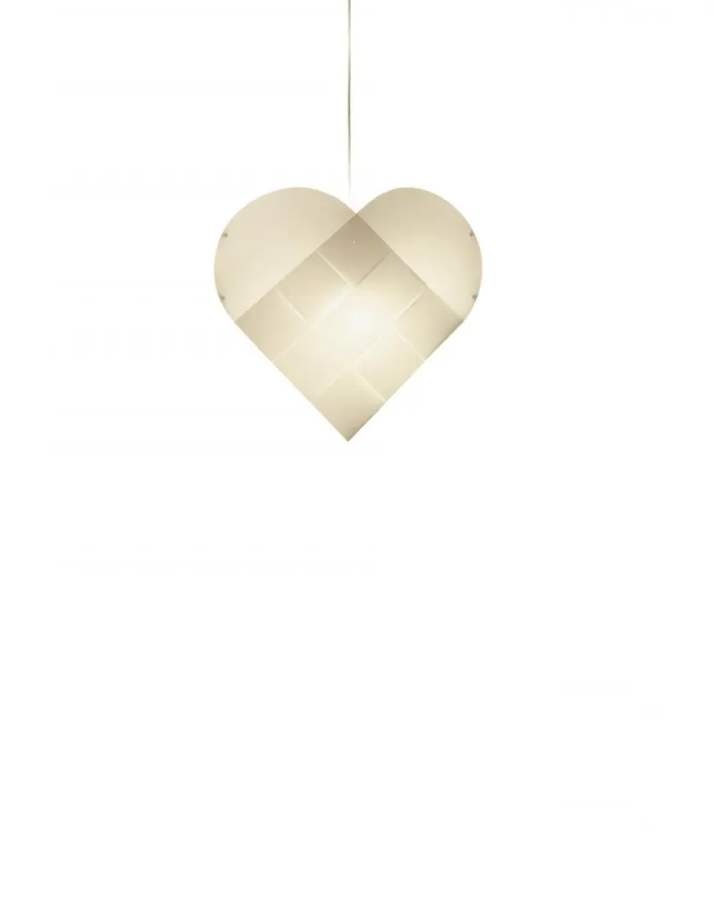 Extra Small Heart Pendant Light - Plastic