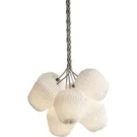 Large Pendant Chandelier with 7 Shades - Plastic