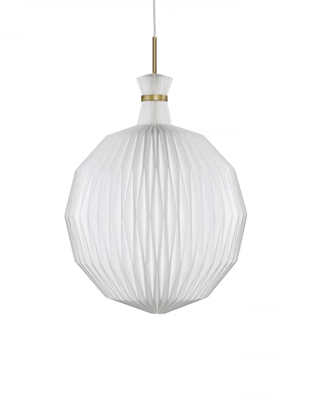 Large Pendant Light - Brass, Plastic