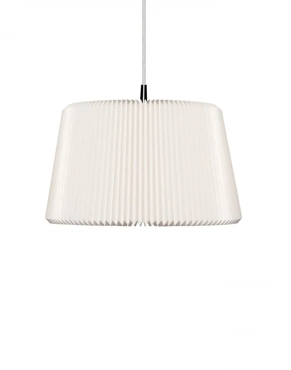 Large Pendant Light Pleated - White, Paper