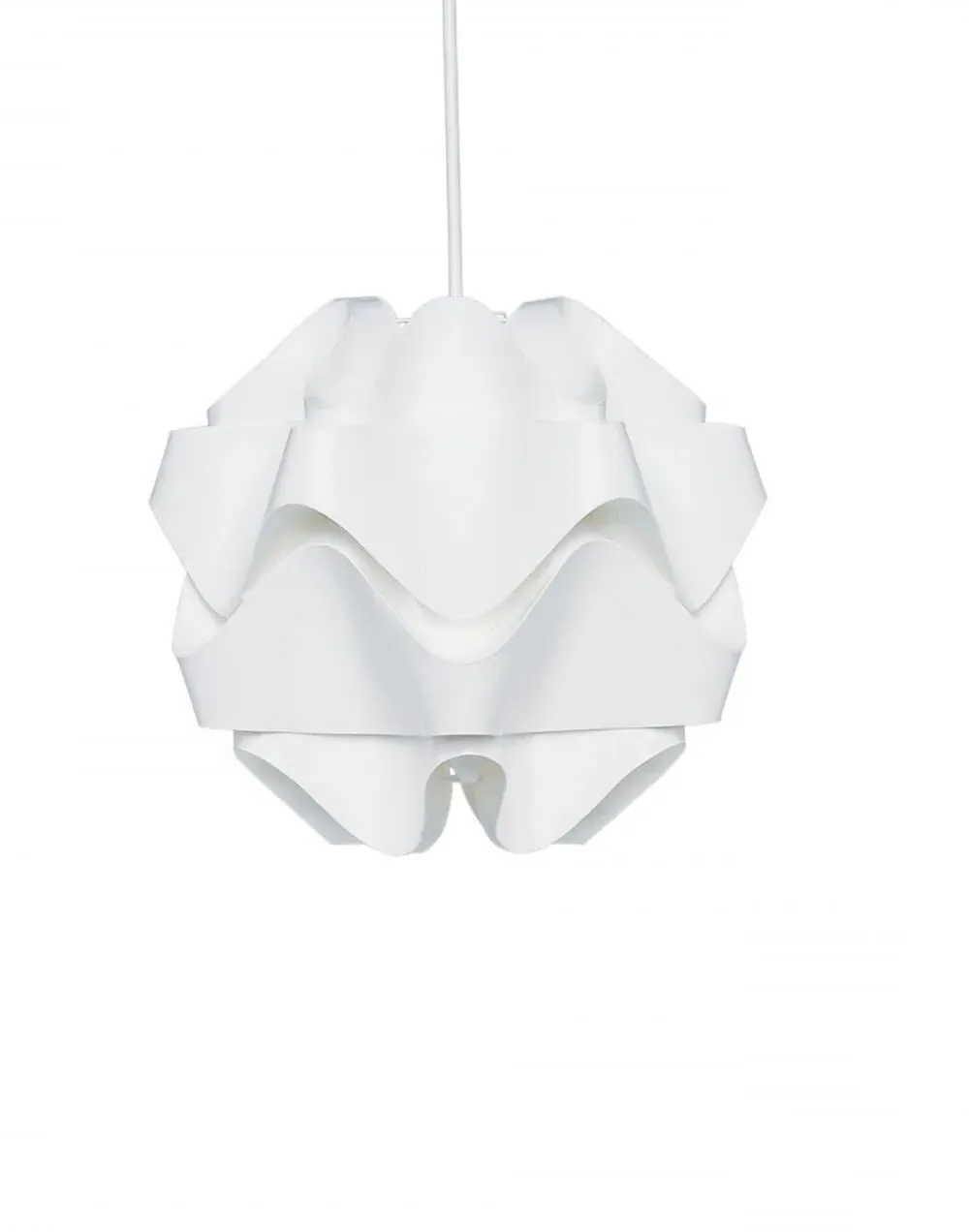 Large Pendant Light Wave Shade - Plastic