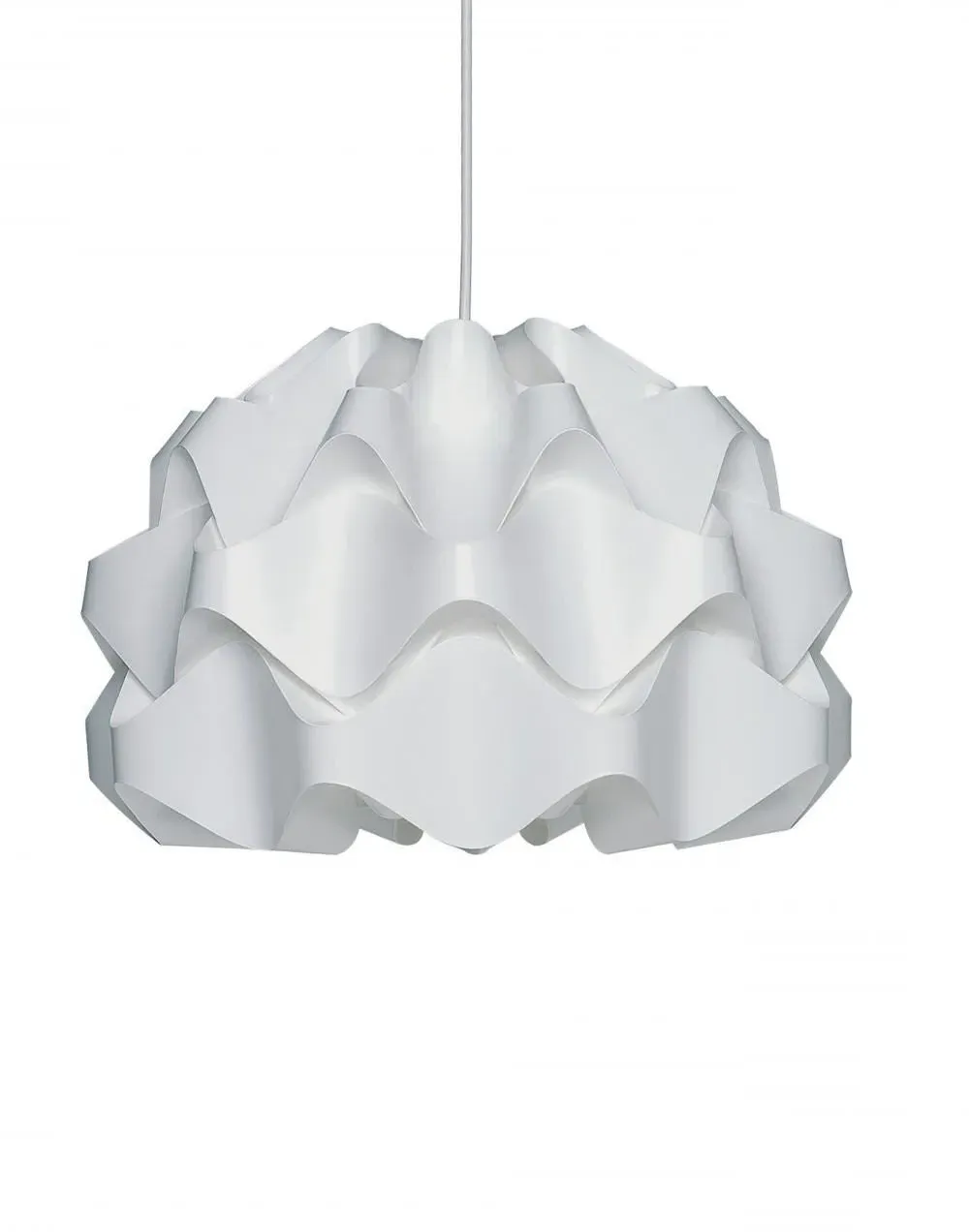 Large Pendant Light Wave Shade - Plastic