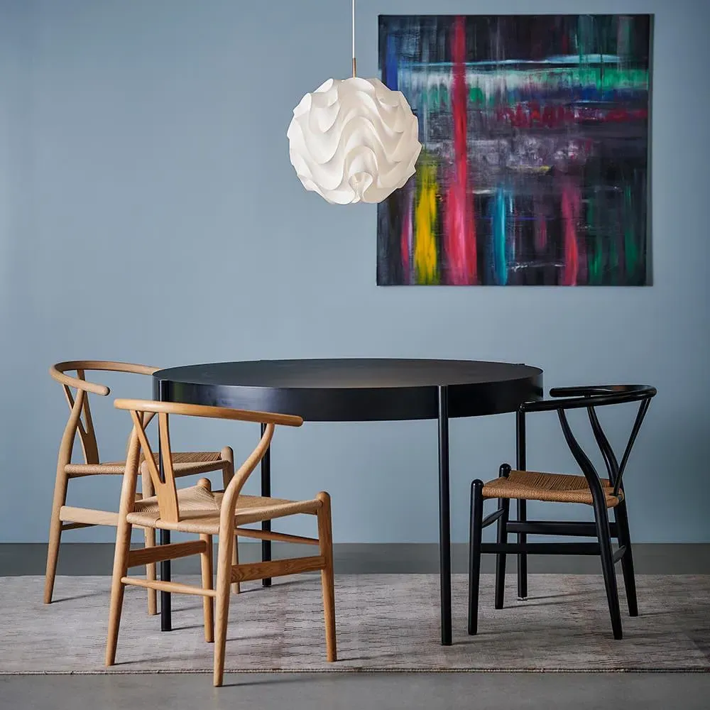 Large Pendant Light with Organic Slats - Brass