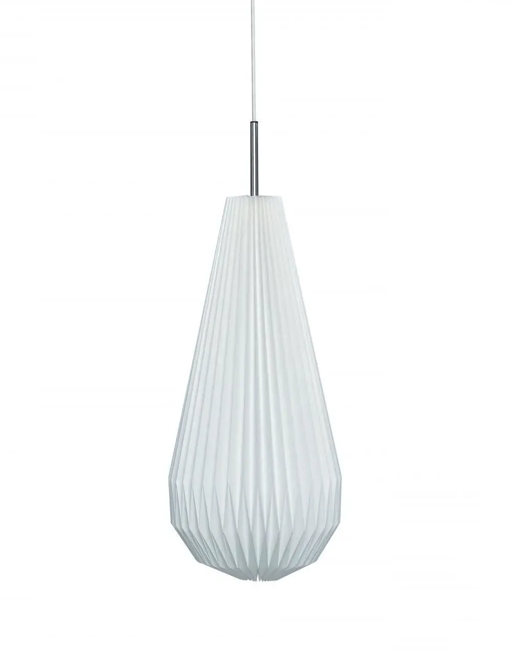 Large Round Pendant Light - Hand Pleated