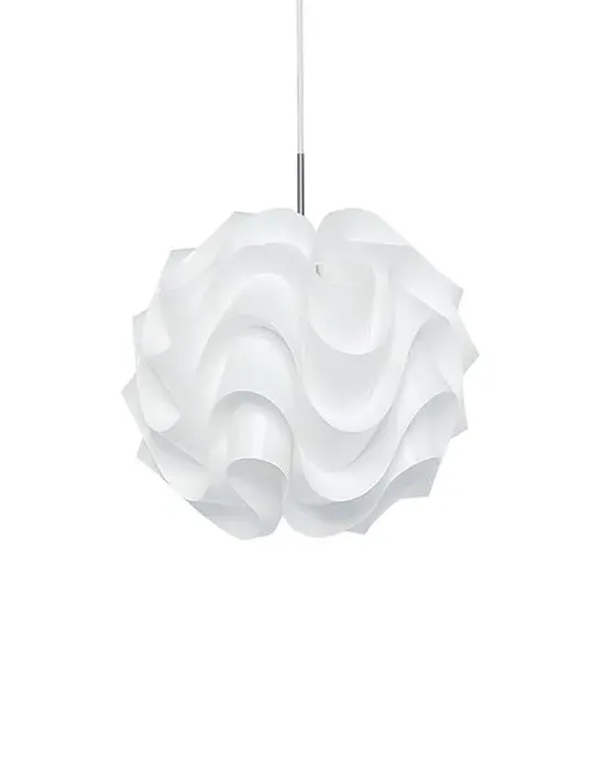Large Round Pendant Light - Plastic