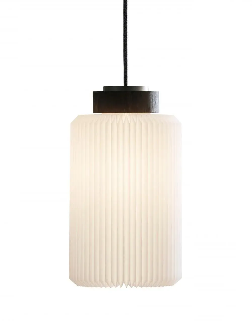Medium Cylinder Pendant Light - Black Oak image
