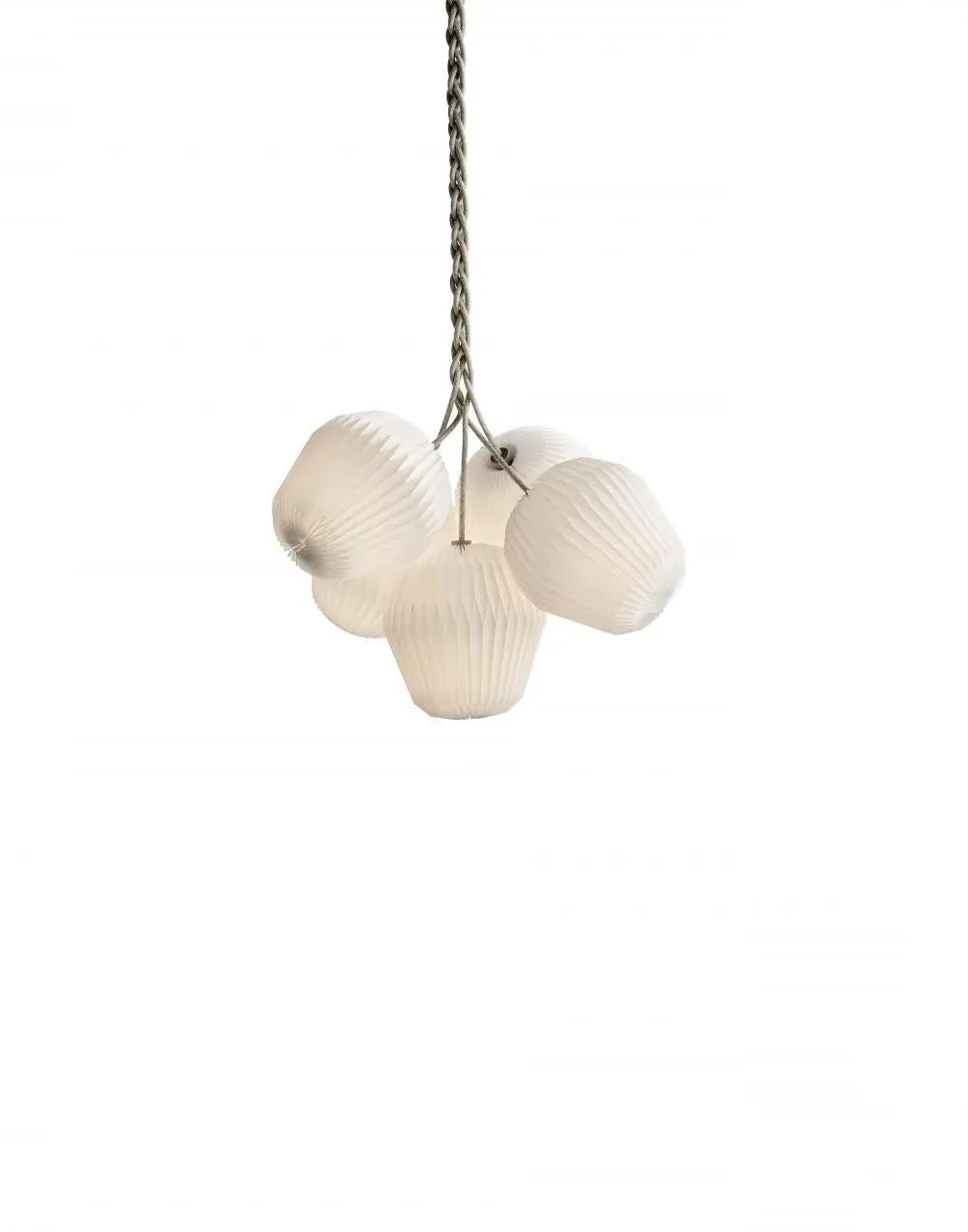 Medium Pendant Chandelier with 5 Shades - Plastic