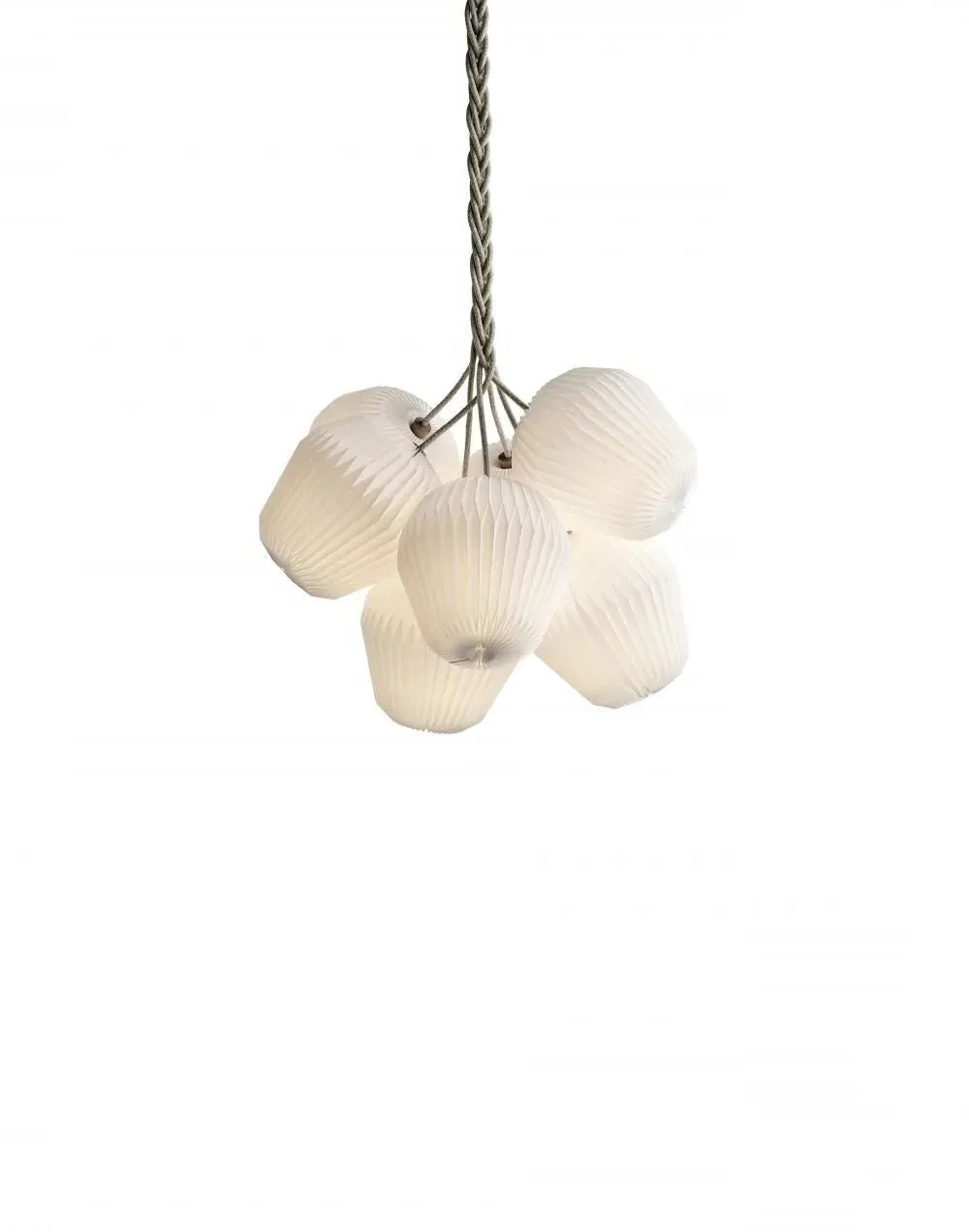 Medium Pendant Chandelier with 7 Shades - Paper