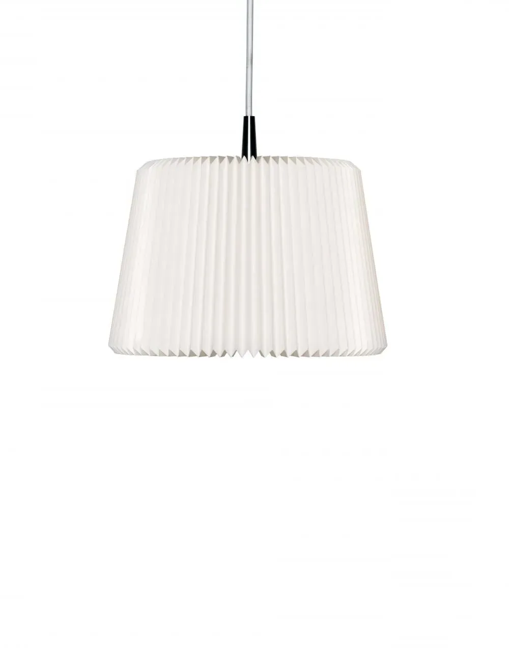 Medium Pendant Light Pleated - White, Paper