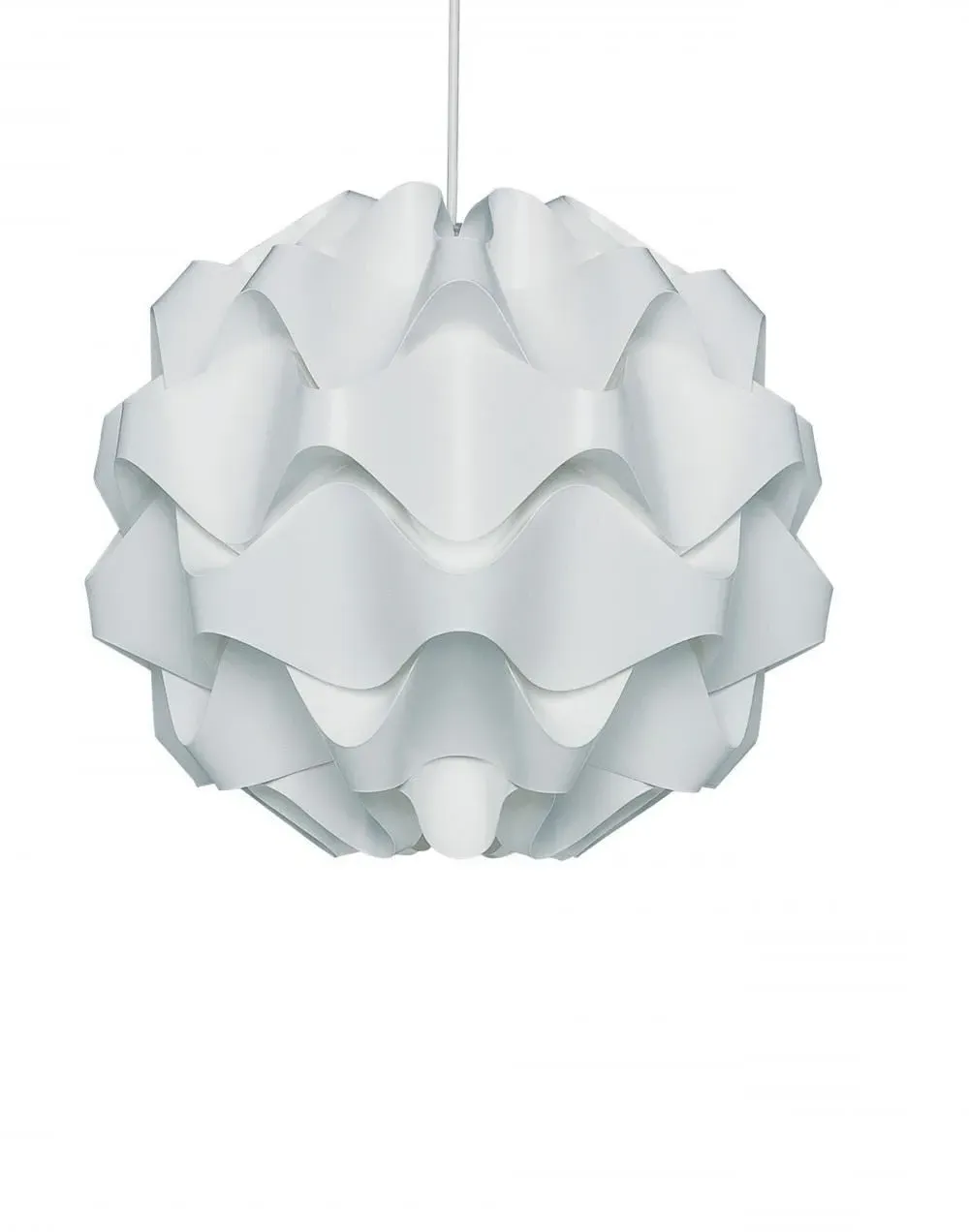 Medium Pendant Light Wave Shade - Plastic