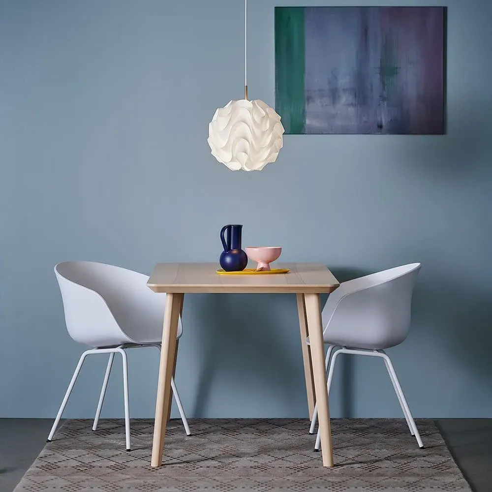 Medium Pendant Light with Organic Slats - Brass