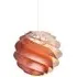 Medium Pendant Light with Spiral Shade - Copper