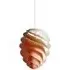 Medium Pendant Light with Swirl Shade - Copper