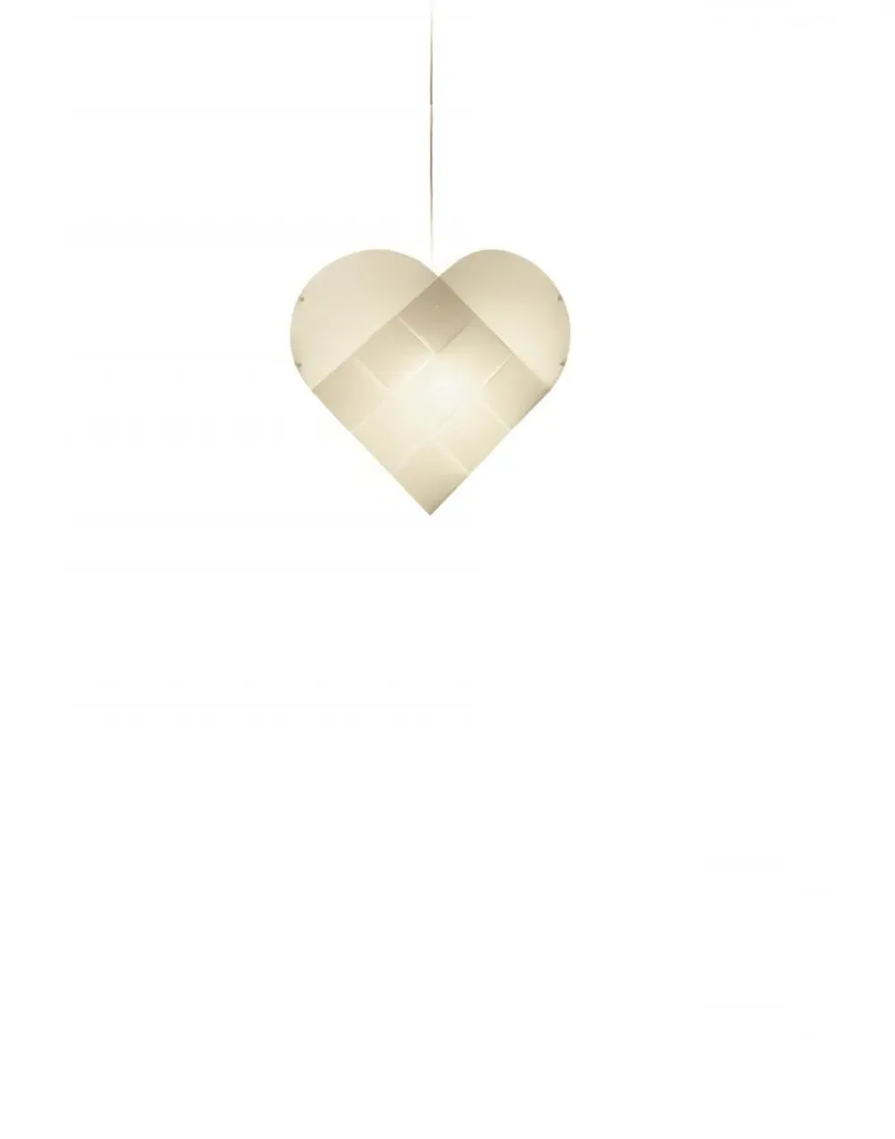 Small Heart Pendant Light - Plastic