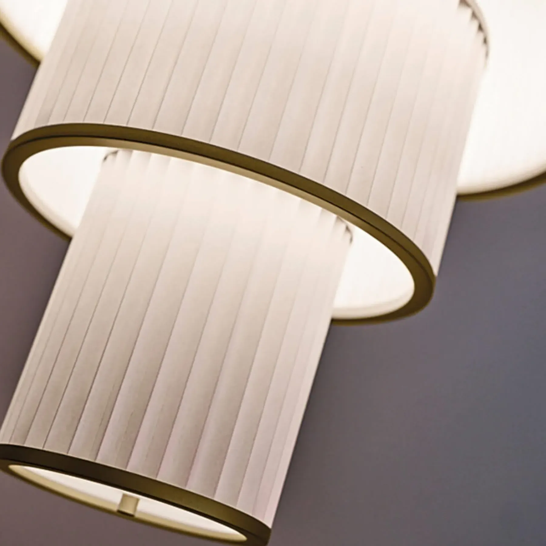 Small Pendant Light Multi-Tier - Paper, Aluminium