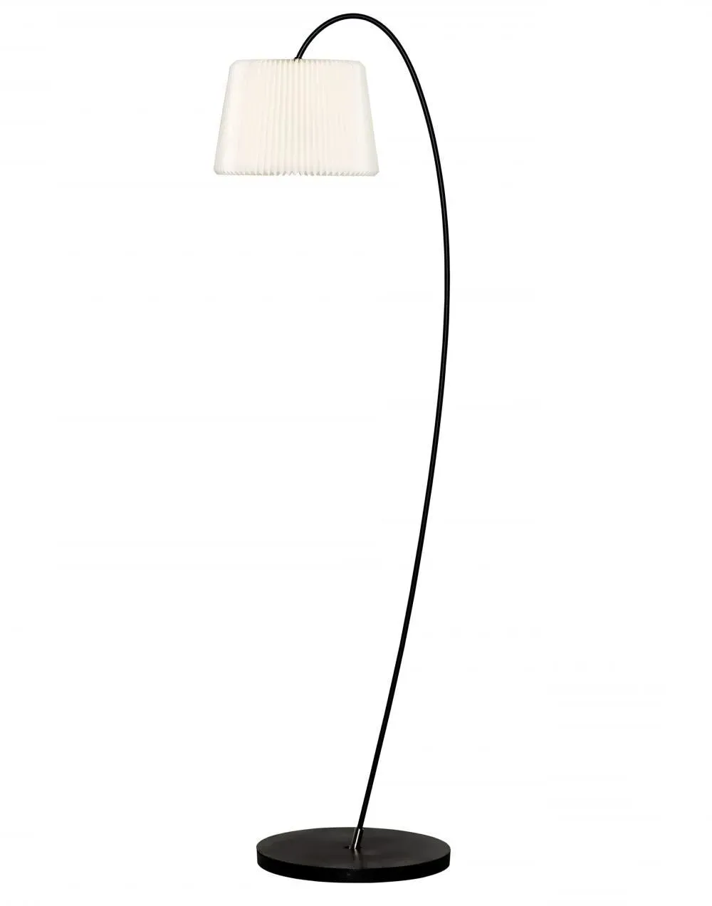 Snowdrop Floor Lamp - White, Pleated Paper