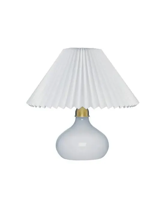 Table Lamp with Opal Shade - White, Glass