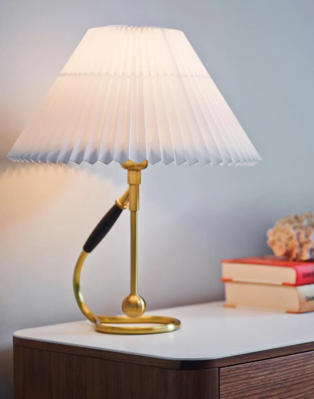 Table Lamp with Tilt Function - White, Paper