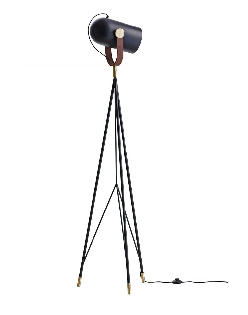 Tall Adjustable Floor Lamp - Black, Steel