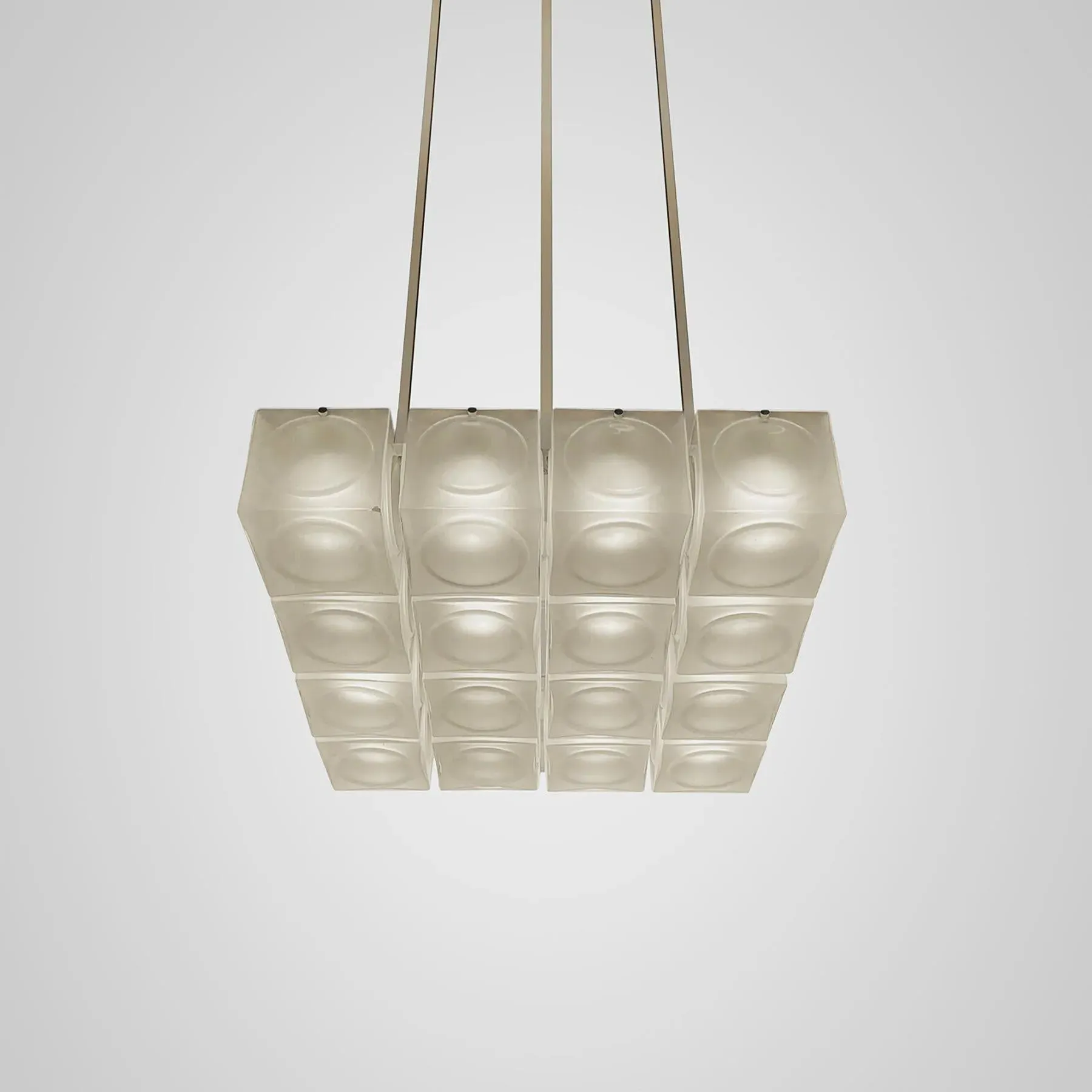 2-Tier Chandelier with LED - Clear, Glass