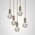 5-Light Crystal Chandelier - Brass, Glass