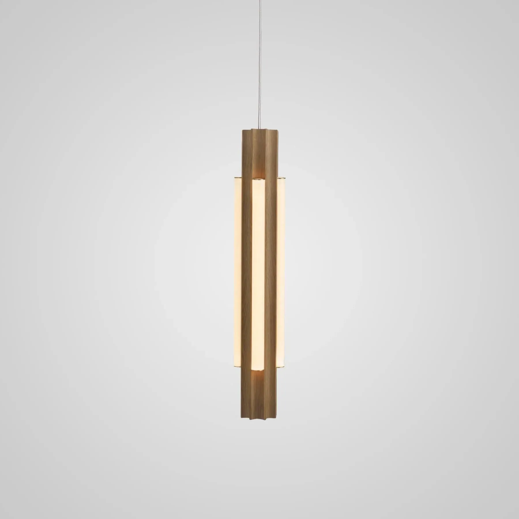 Altar 4 Light Short Pendant Light - Oak image