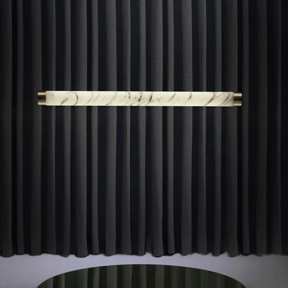 Bar Pendant Light - Brass, Carrara Marble