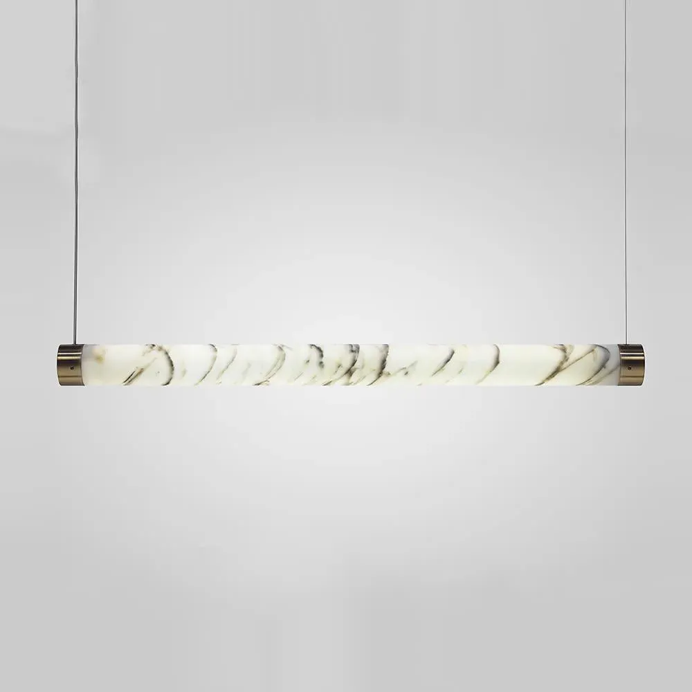 Bar Pendant Light - Chrome, Carrara Marble