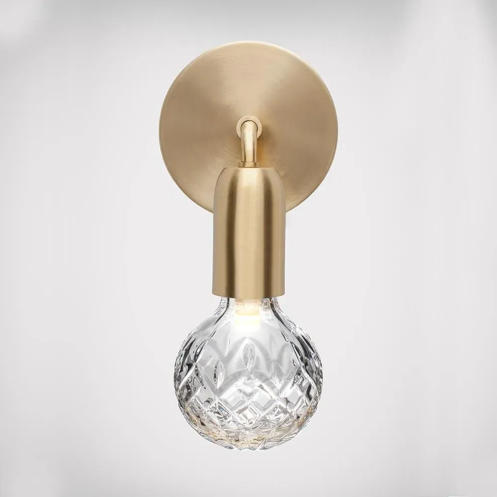 Crystal Bulb Wall Light - Frosted, Glass