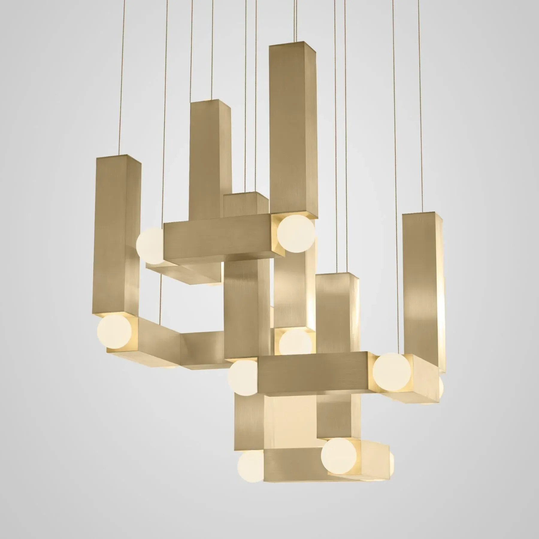 Duo Cluster Pendant Light - Silver, Aluminium