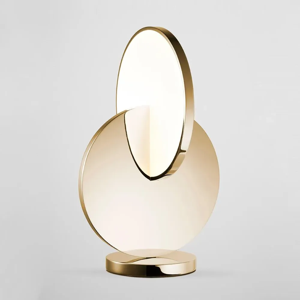 Eclipse Table Lamp - Gold, Metal