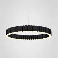 Extra Large Carousel Pendant Light - Black, Metal