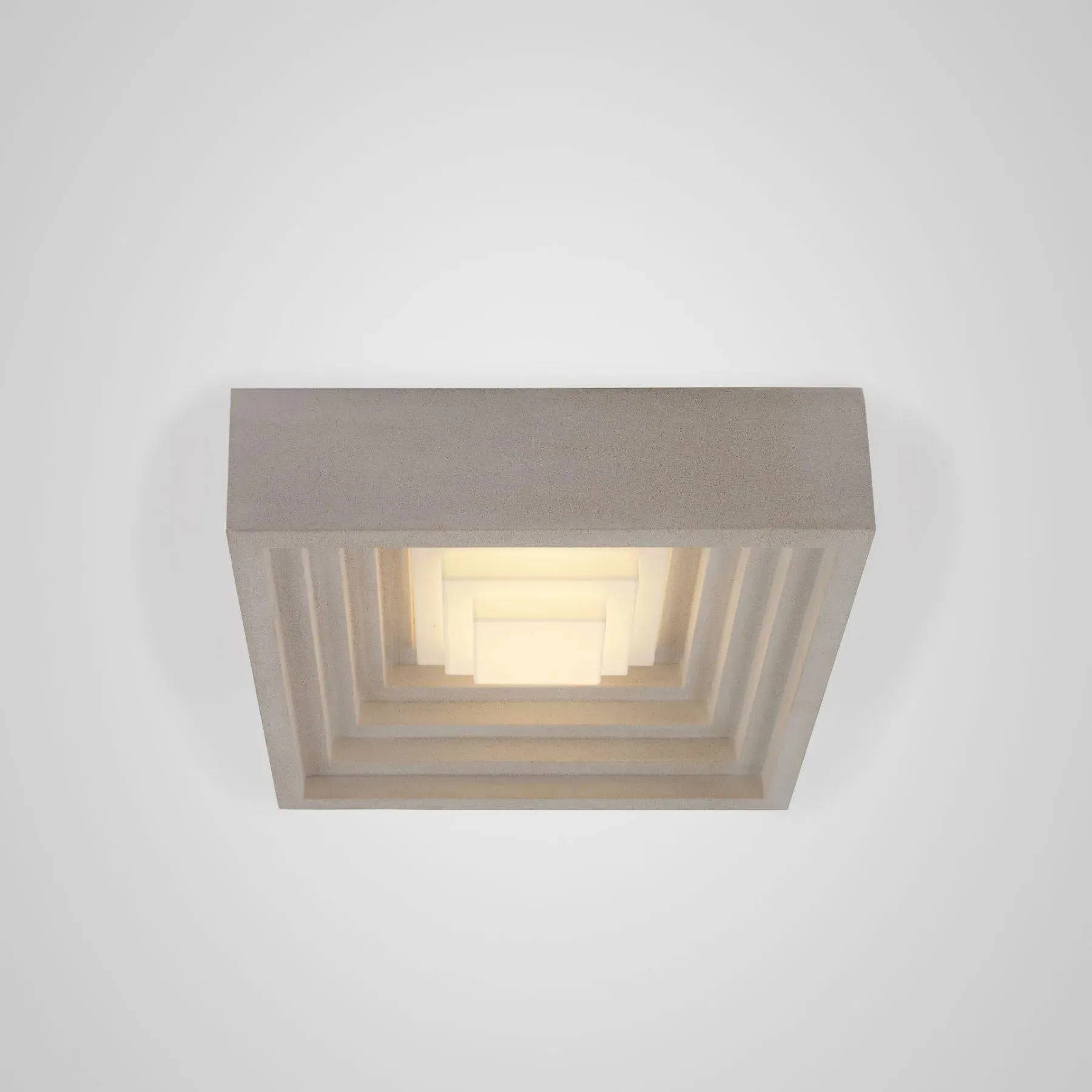 Flush Ceiling Light Tiered Design - Jesmonite image