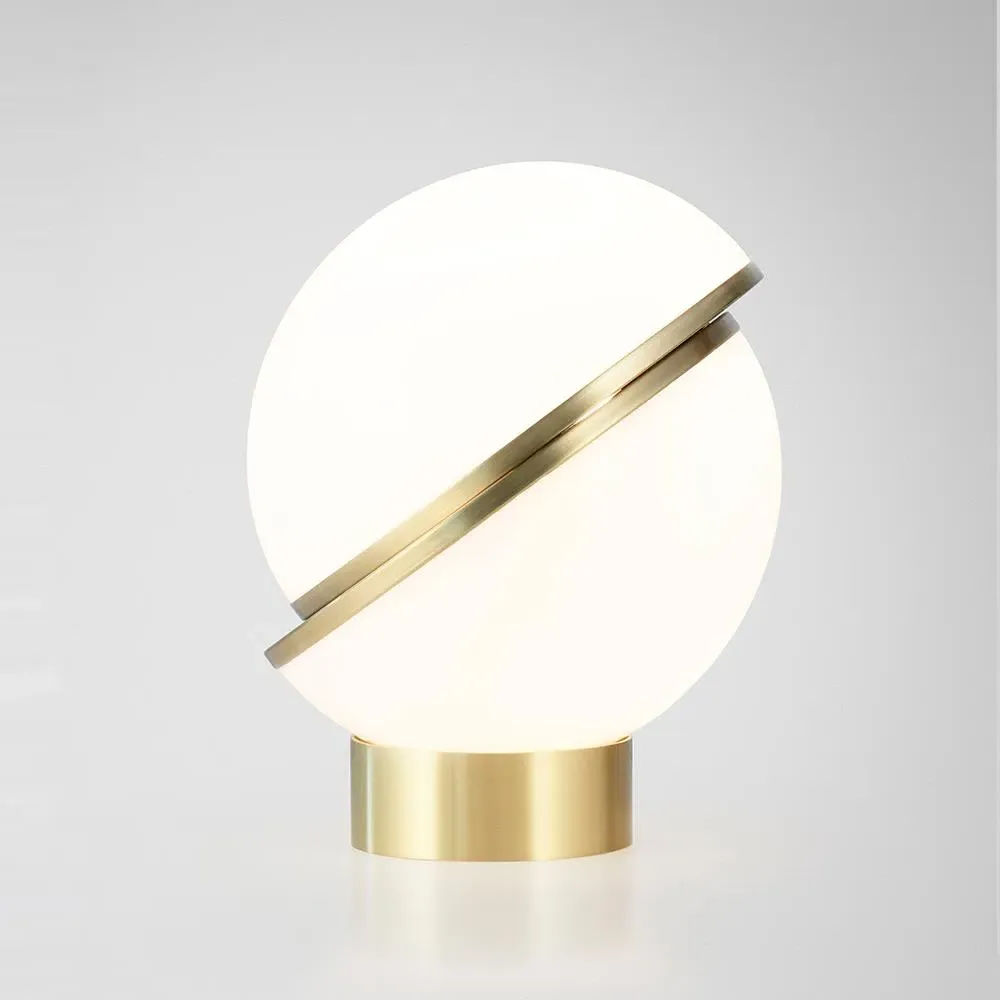 Large Crescent Table Lamp - Brass