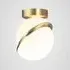 Mini Crescent Ceiling Light - Brass