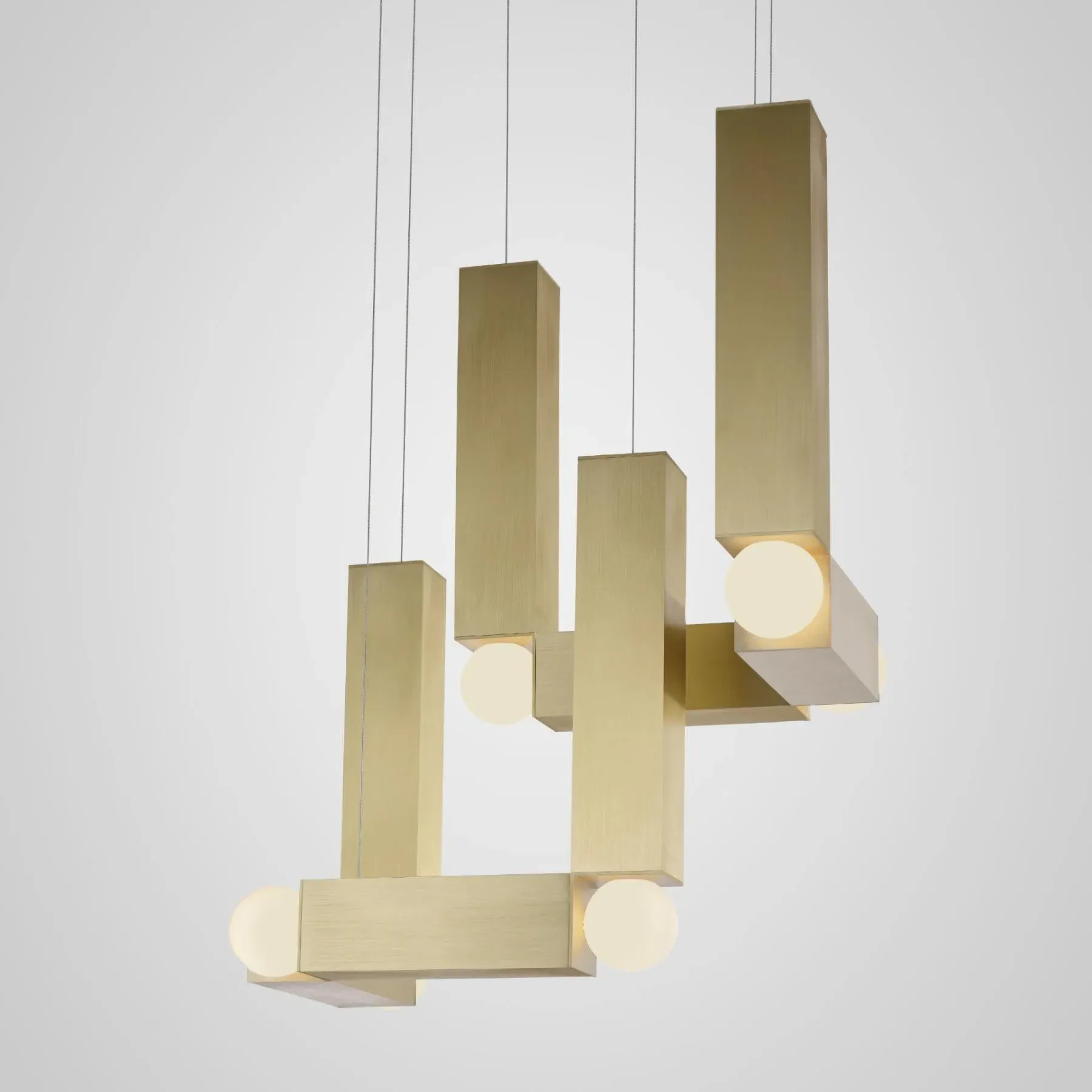Quattro Cluster Pendant Light - Silver, Aluminium