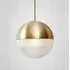 Small Pendant Light with Lens - Brass, Metal