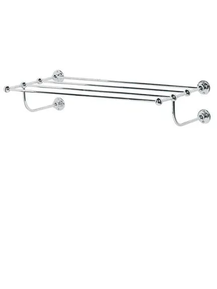 4-Bar Towel Shelf - Silver, Metal